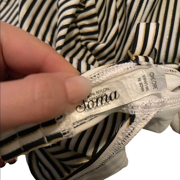 Soma Swim Bandeau Striped Tankini Top - Picture 13 of 16